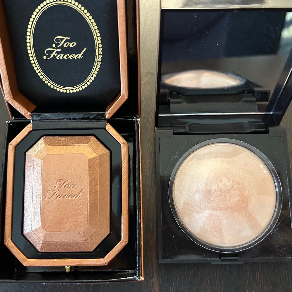 Laura Mercier Matte Radiance Baked Powder & Too Faced Diamond Light Fire Bronzer